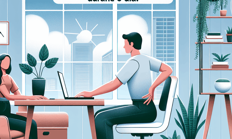 Como melhorar a postura durante o dia