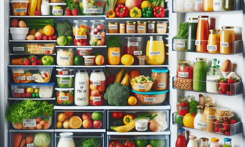 Dicas para organizar a geladeira de forma saudável