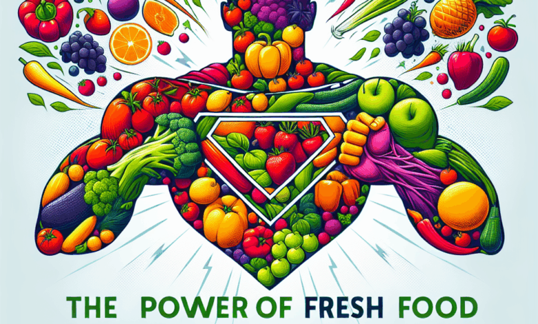 O poder dos alimentos frescos na saúde